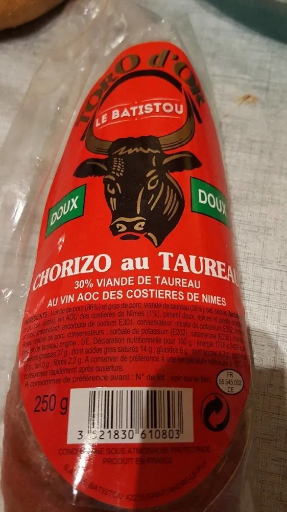 Chorizo au taureau