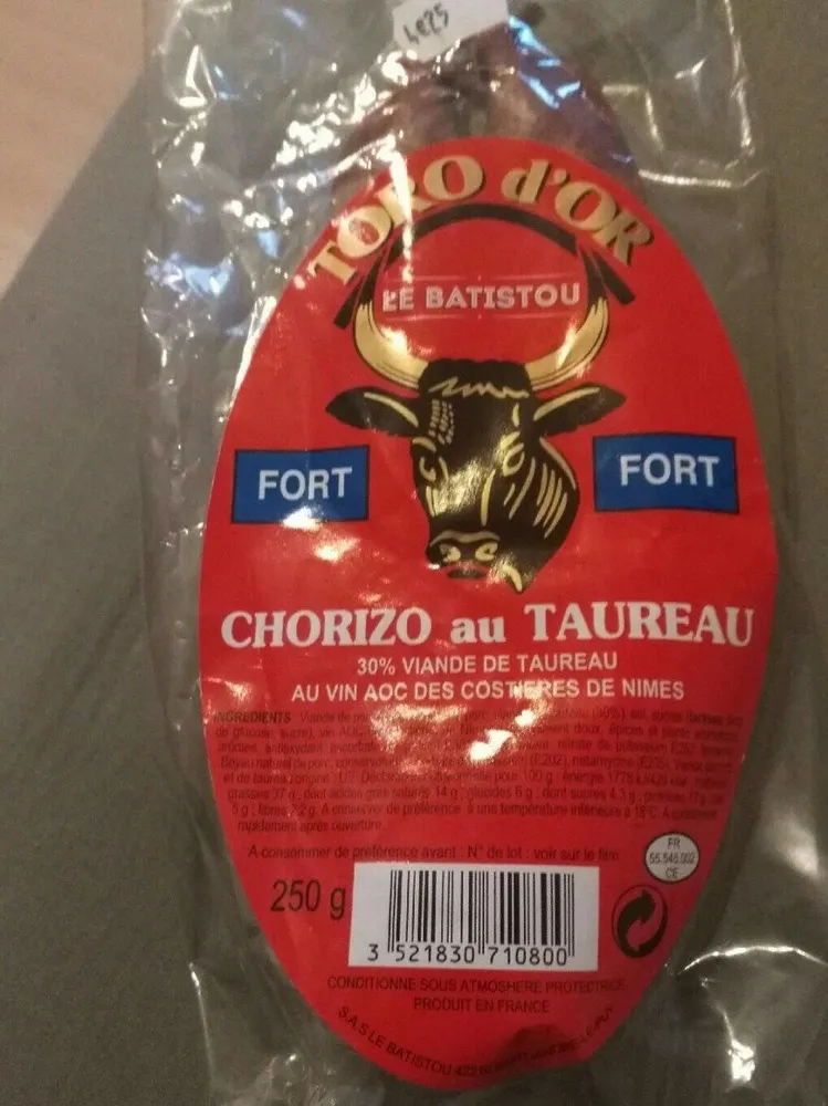 Chorizo au taureau
