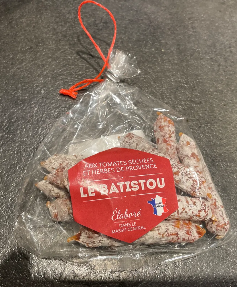 Saucisson sec p'tit Baptiste aux tomates séchées et herbes de Provences