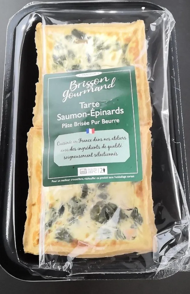 Tarte saumon-épinards