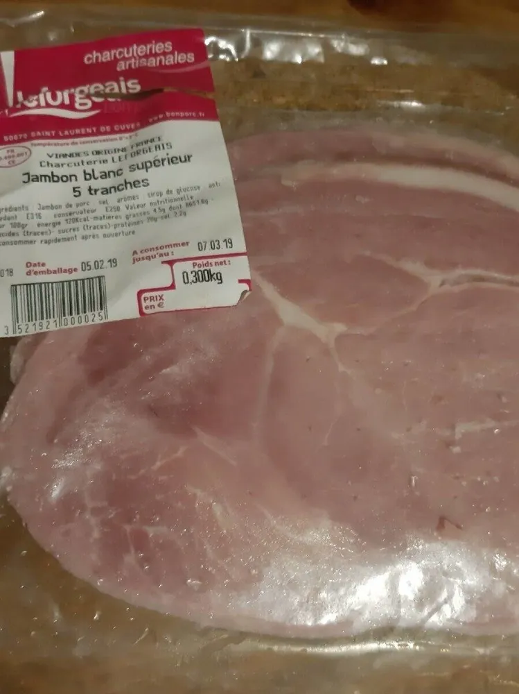Jambon blanc supérieur
