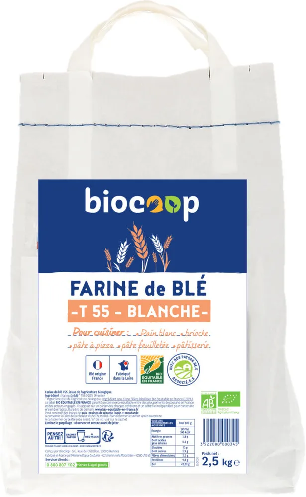 Farine de blé T55 2,5kg
