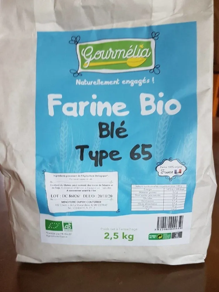 Farine bio blé type 65