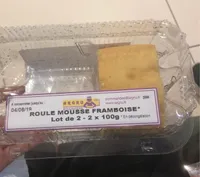 Roulé mousse framboise
