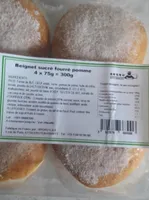 Beignet sucré fourré pomme