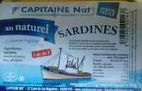 Sardines au naturel