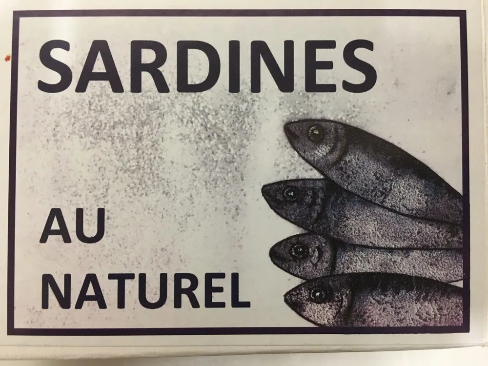 Sardines au naturel