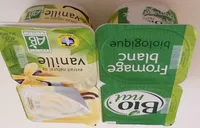 Fromage blanc biologique extrait naturel de vanille