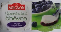 Yaourt au lait de chèvre sur lit de myrtilles