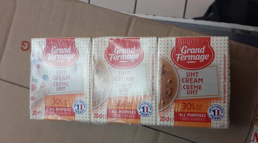 Crème grand fermage uht
