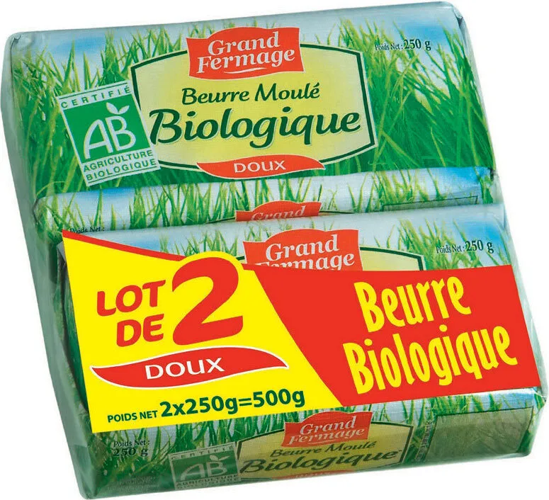 Beurre moulé Biologique Doux