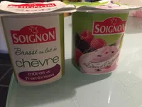 Brassé au lait de chèvre mûres et framboises