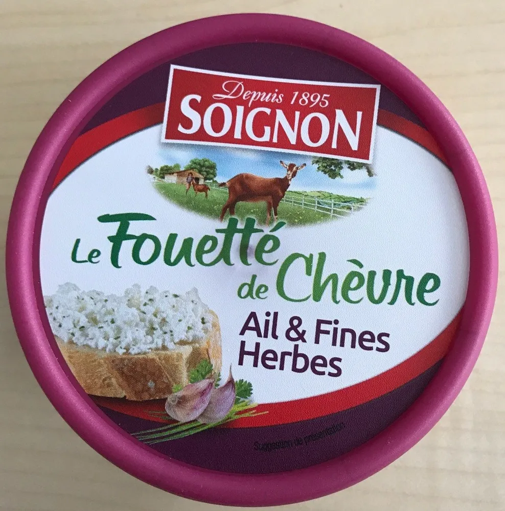 Le fouetté de chèvre ail et fines herbes