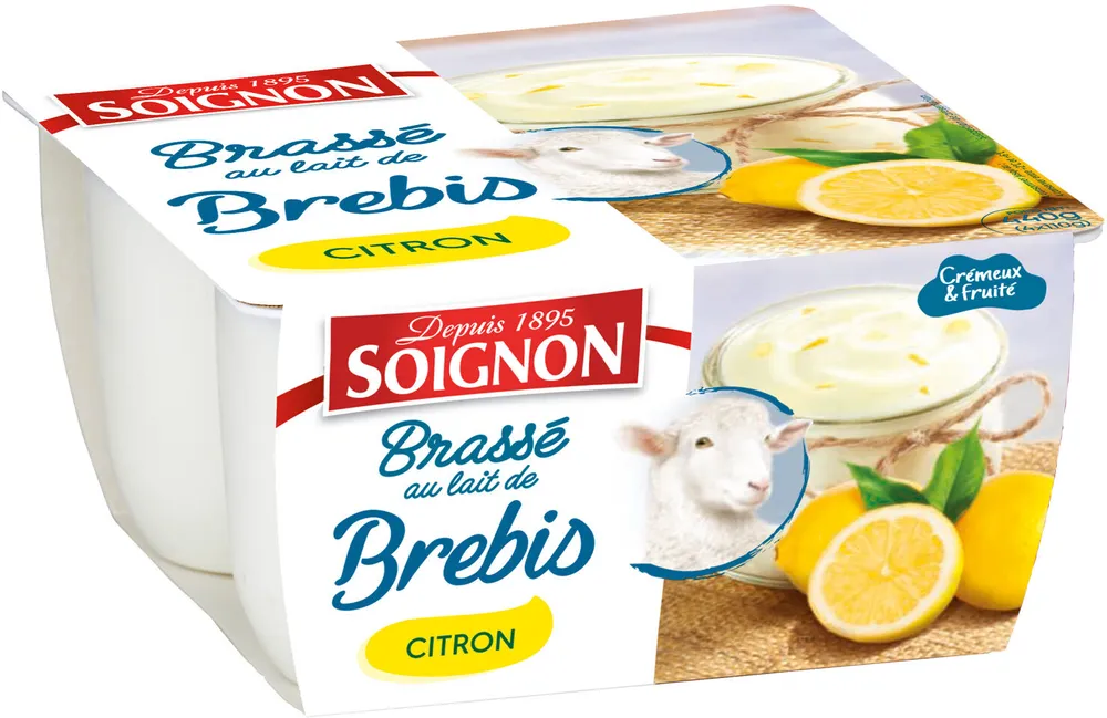 Brassé au lait de chevre citron