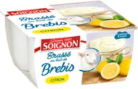 Brassé au lait de chevre citron