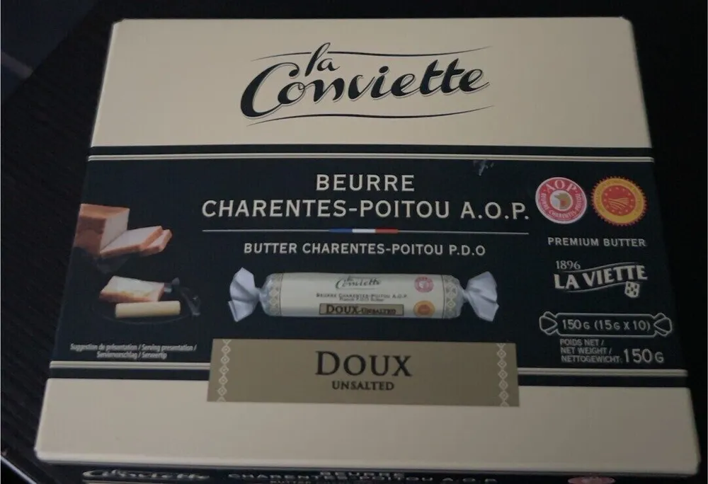 BEURRE CHARENTES-POITOU A.O.P. DOUX UNSALTED