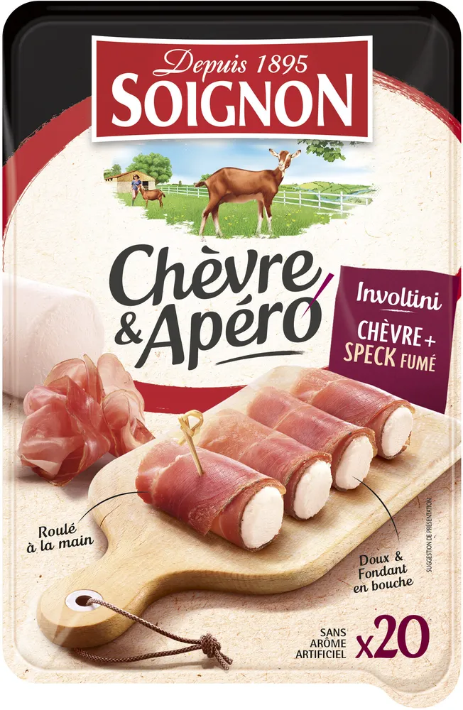 Les Bûchettes Chèvre & Speck fumé