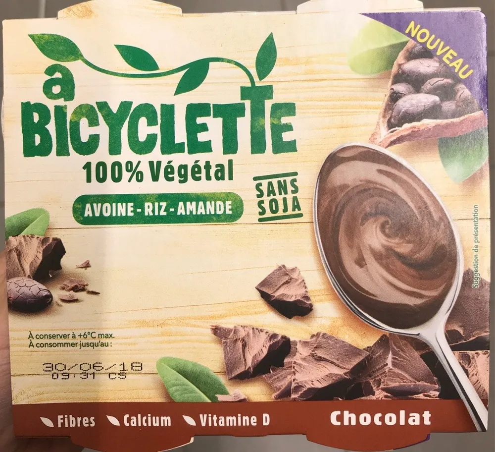 A bicyclette 100% vegetal chocolat