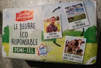 Le beurre eco responsable demi-sel