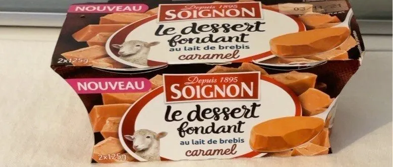 Le dessert fondant au lait de brebis caramel