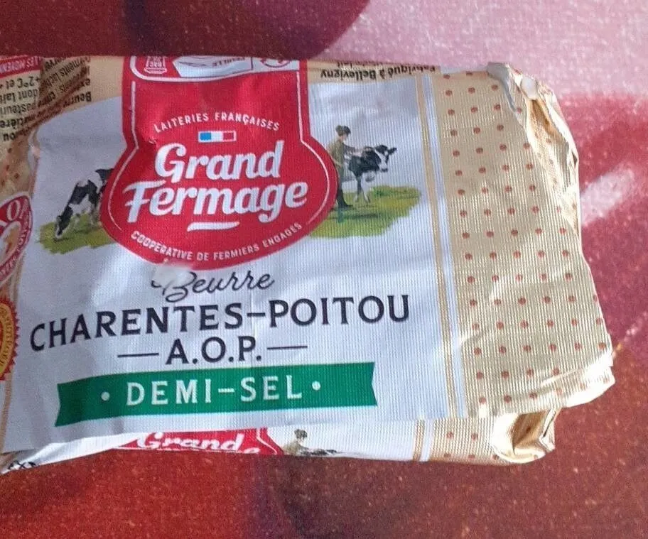 Beurre Charentes-Poitou A.O.P Demi-sel