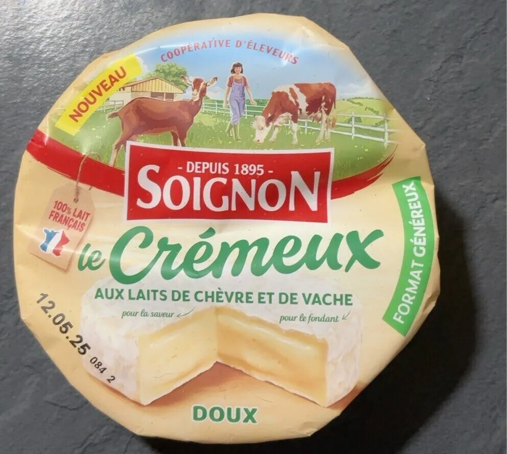 le Crémeux AUX LAITS DE CHÈVRE ET DE VACHE