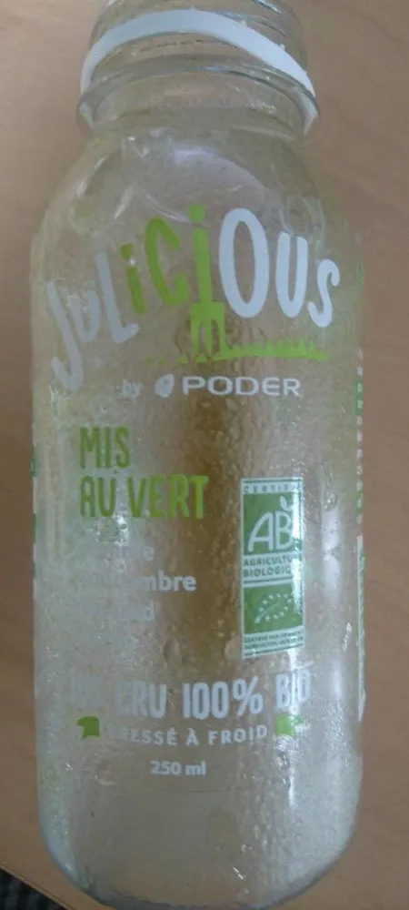 Julicious - mis au vert (pomme concombre épinards citron)