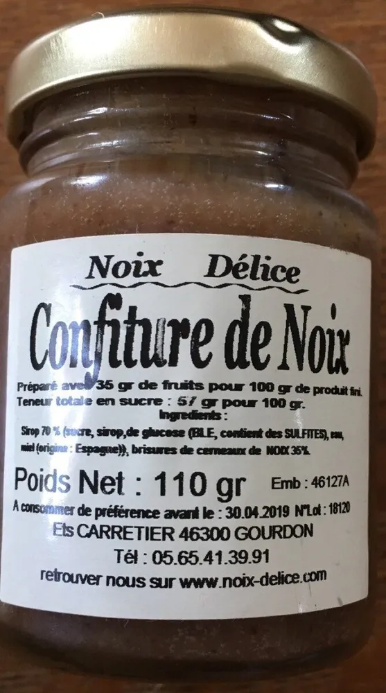 Confiture de noix