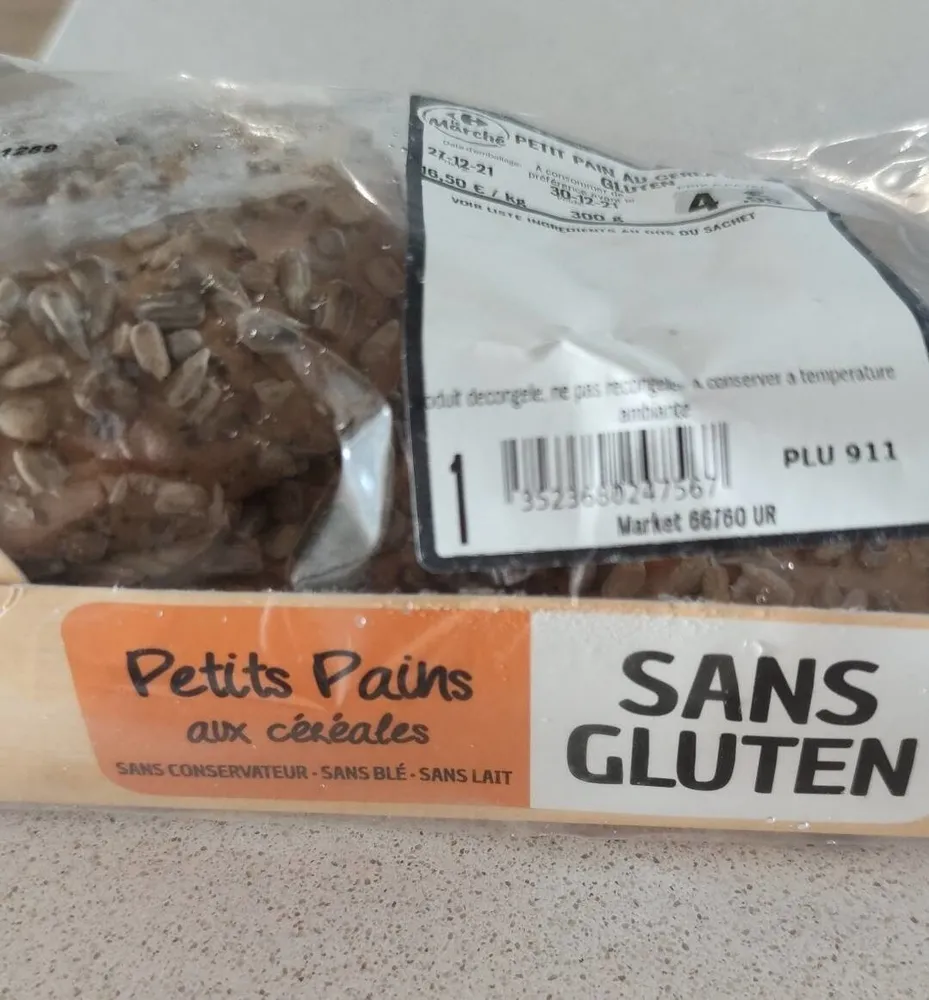 Petit pain AU cereals sans gluten