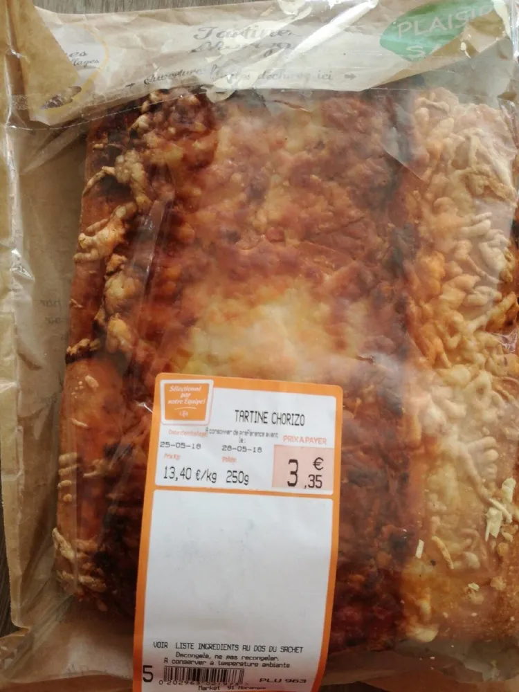 Tartine chorizo