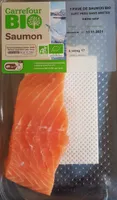 1 pavé de saumon bio avec peau sans arêtes