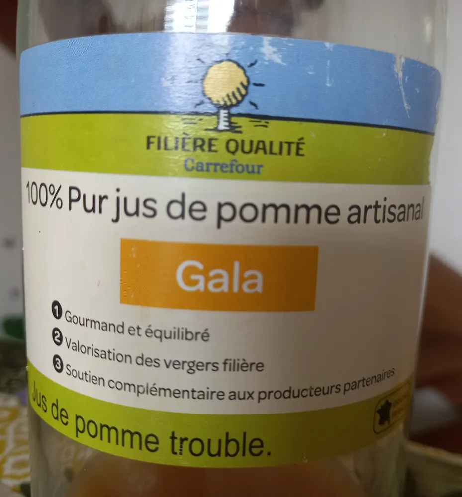100 % pur jus de pomme artisanal Gala