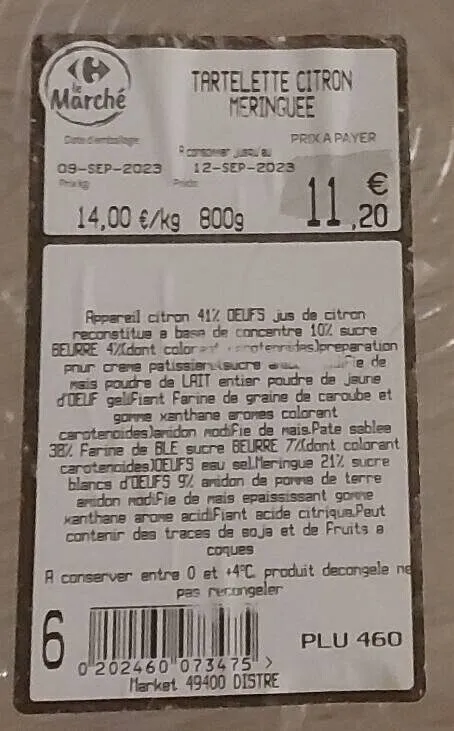 Tartelette citron meringuée