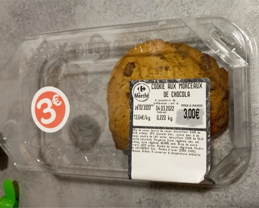 Cookie aux morceaux de chocolat