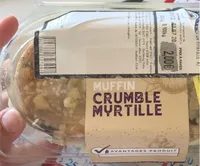 Muffin crumble myrtille