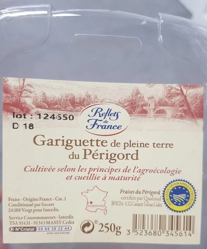Gariguette de pleine terre du Périgord IGP