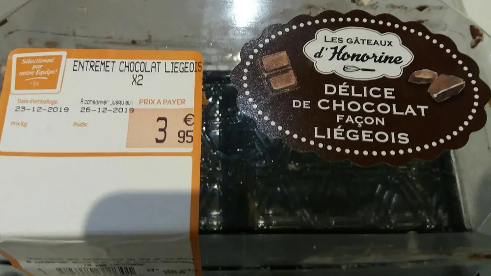 Délice de chocolat façon liégeois