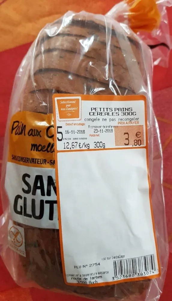 Pain aux céréales sans gluten