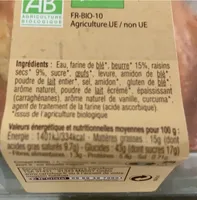 Pain aux raisins bio