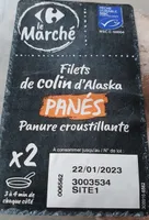 Filets de colin d'Alaska MSC (*) Panés
