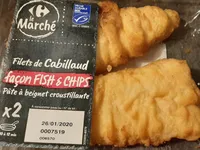 Filet de cabillaud façon fish and chips