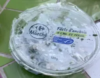 Filets d'anchois a l'ail et persil