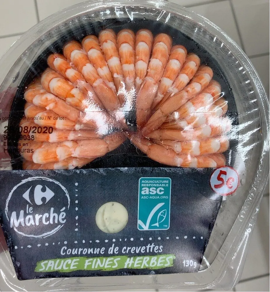 Plateau de crevettes Sauce Fines Herbes
