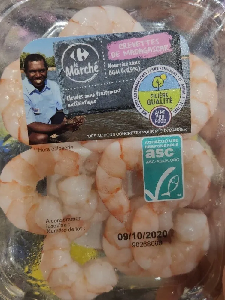 Crevettes de Madagascar
