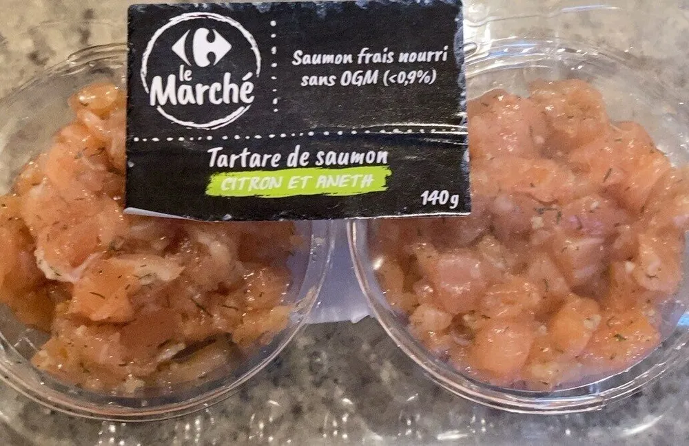 Tartare de saumon citron et aneth