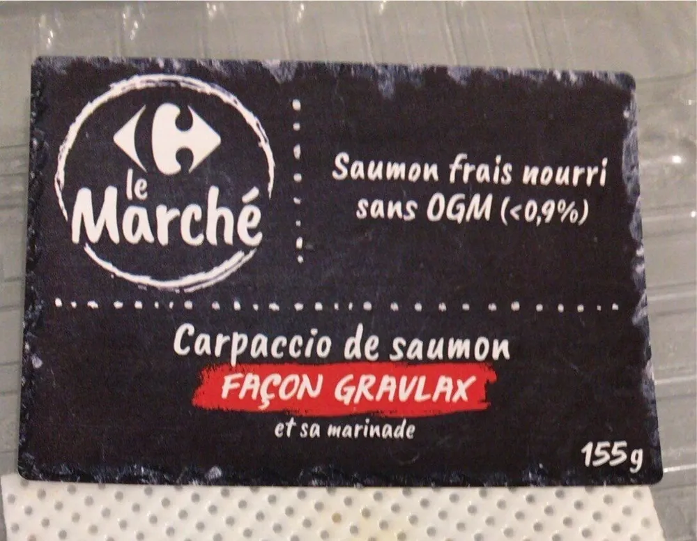 Carpaccio de saumon façon Gravlax et sa marinade
