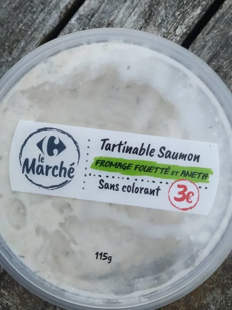Tartinables saumon fromage fouetté et aneth
