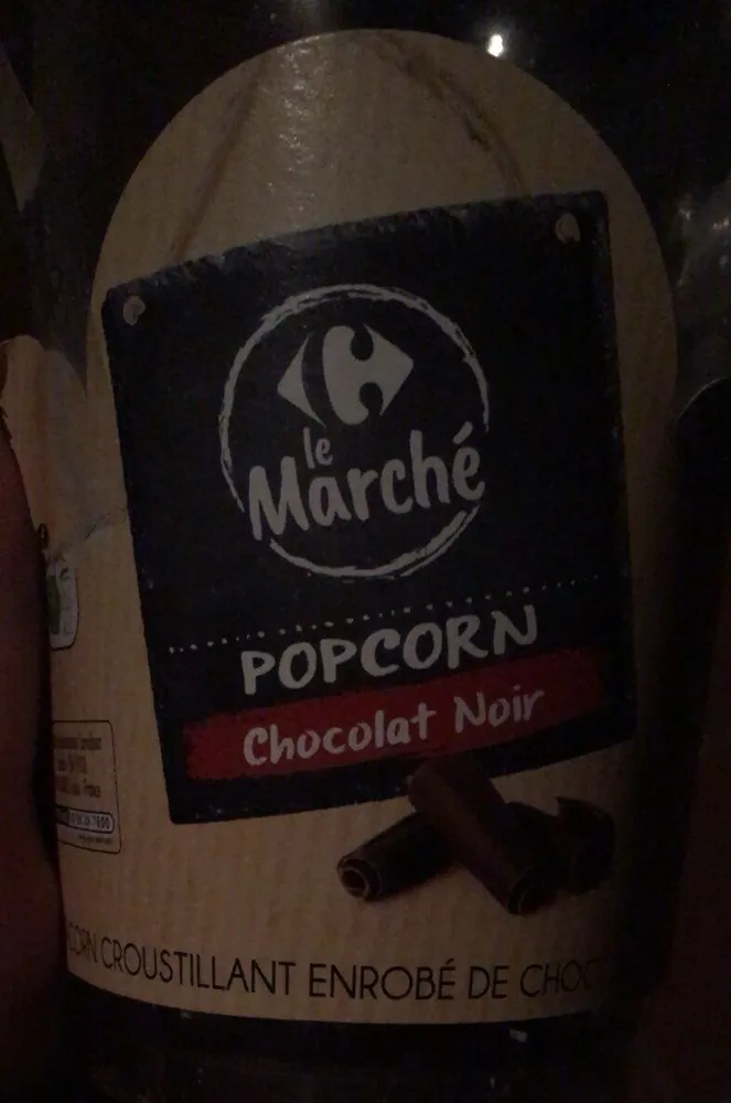 Popcorn chocolat noir