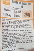Gaufre de liège bio