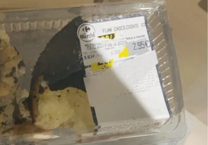 Flan choco cookie